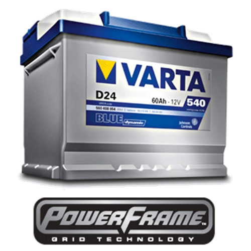 VARTA AKÜ 12V60 540 EN D24 AKÜ